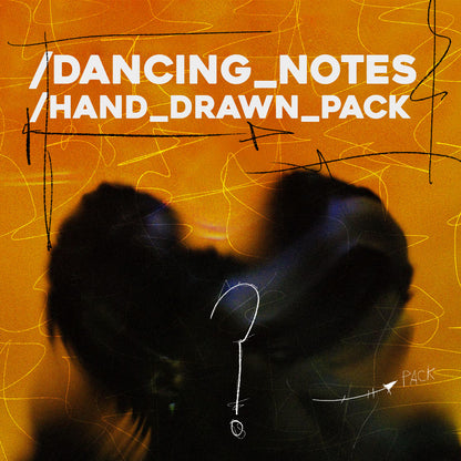 "DANCING NOTES" Hand drawn pack