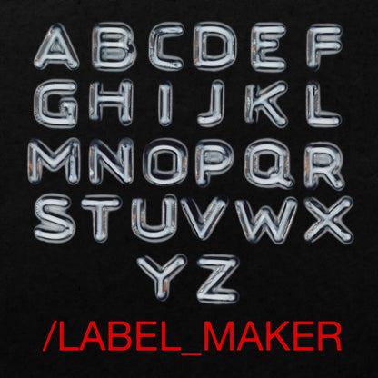 "LABEL MAKER" Labeling assemby pack