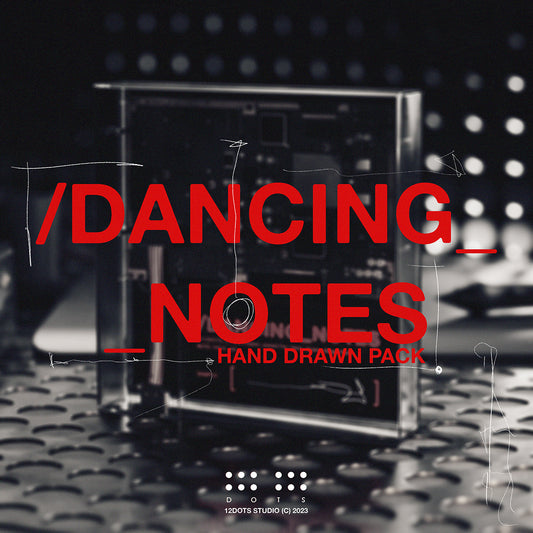 "DANCING NOTES" Hand drawn pack