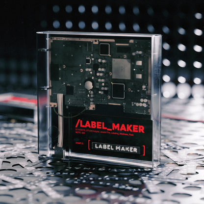 "LABEL MAKER" Labeling assemby pack